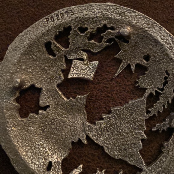 Vintage Rawcliffe Pewter Holiday Lid with Glass Bowl - Picture 8 of 9